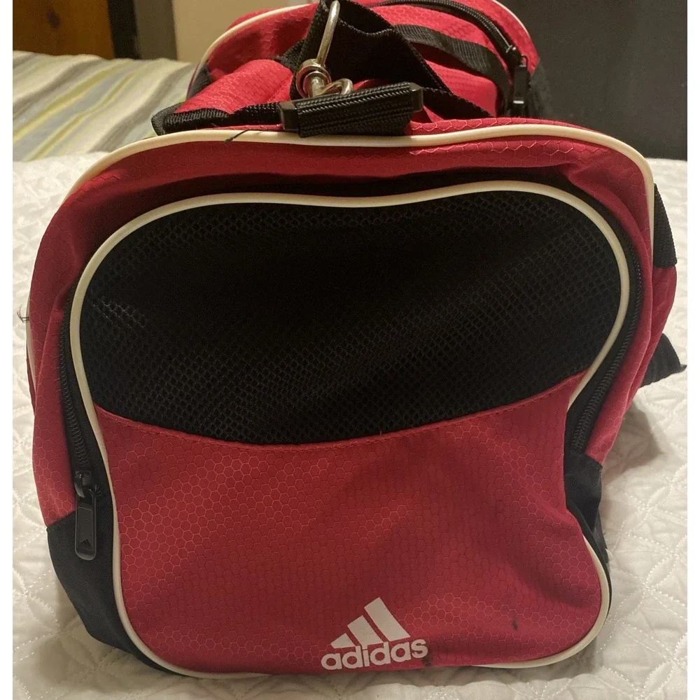 Adidas Diablo Duffel Small Bold Pink/Black/White Gym Adjustable Shoulder Strap